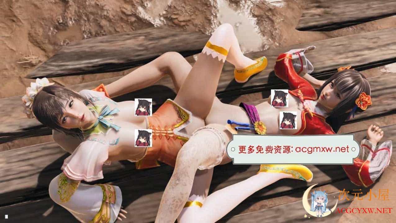 [3D同人/中文/全动态]三国无双大小乔双菲+克劳德的早餐 4K步兵完全版[新作/CV/2G]  5875 次元小屋