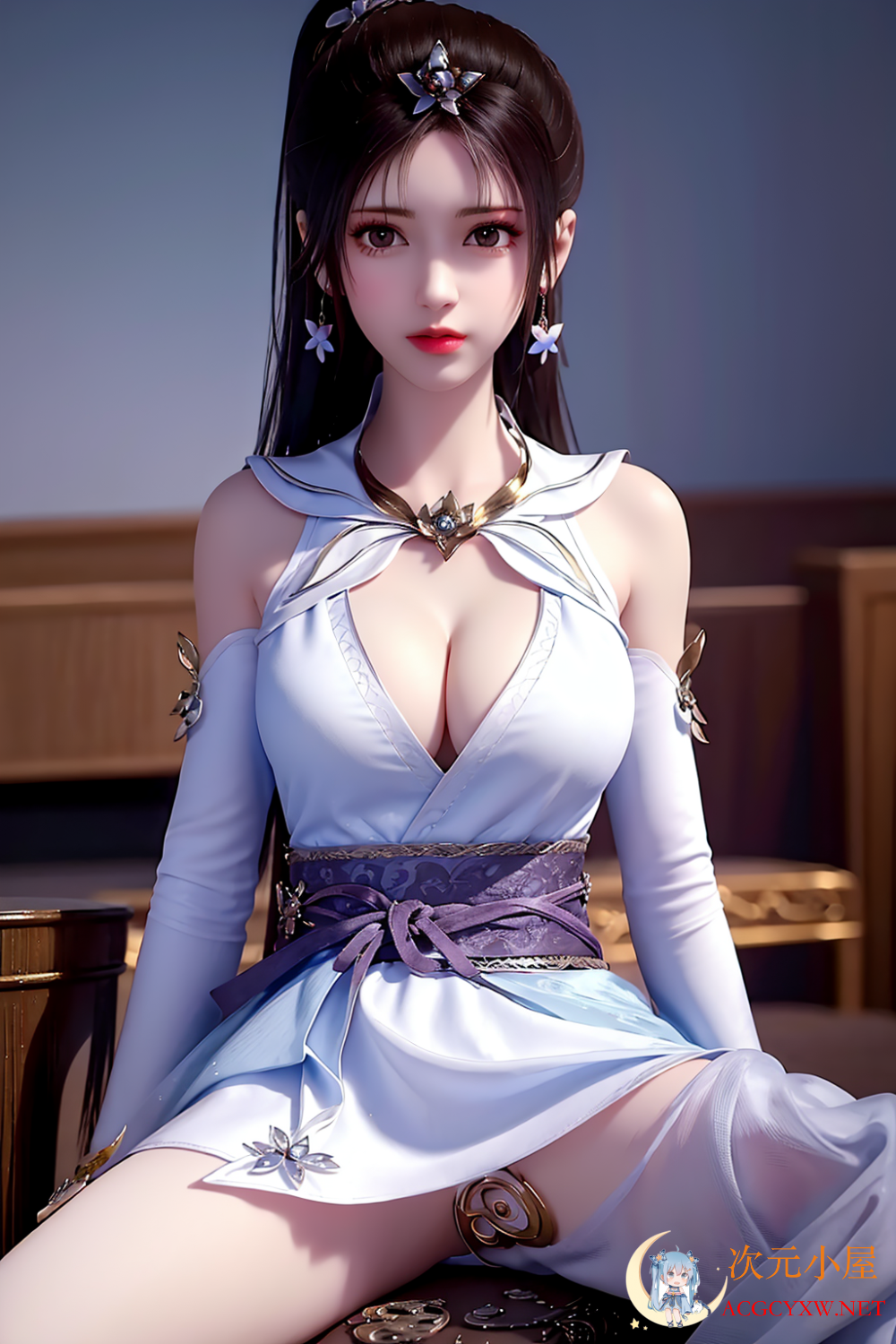 AI绘画国漫女神图国漫崛起  7580 次元小屋